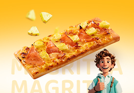 夏威夷火腿菠蘿方形披薩